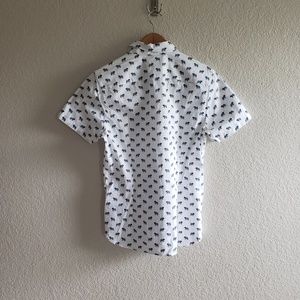 Ted Baker London Shirts - Ted Baker Blue Elephant Short Sleeve Shirt Ted Baker London Shirts - Ted Baker Blue Elephant Short Sleeve Shirt